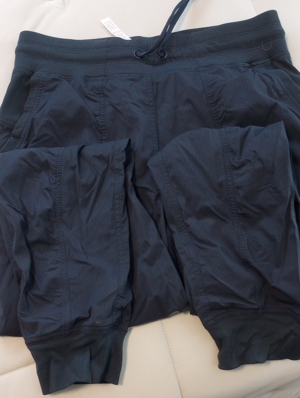 CRZ YOGA Black Track Joggers with Drawstring Waist